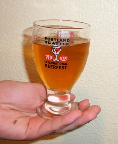 Portland International Beerfest 2010 4 oz tasting glass